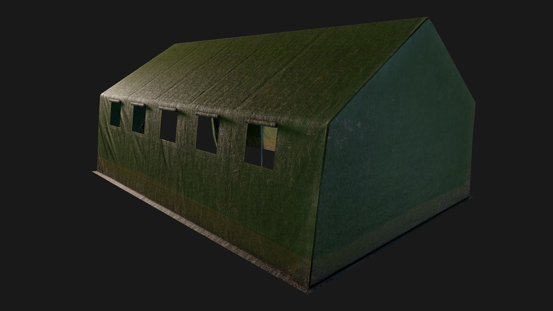 Military Base Tent PBR Low-poly 3D model_12