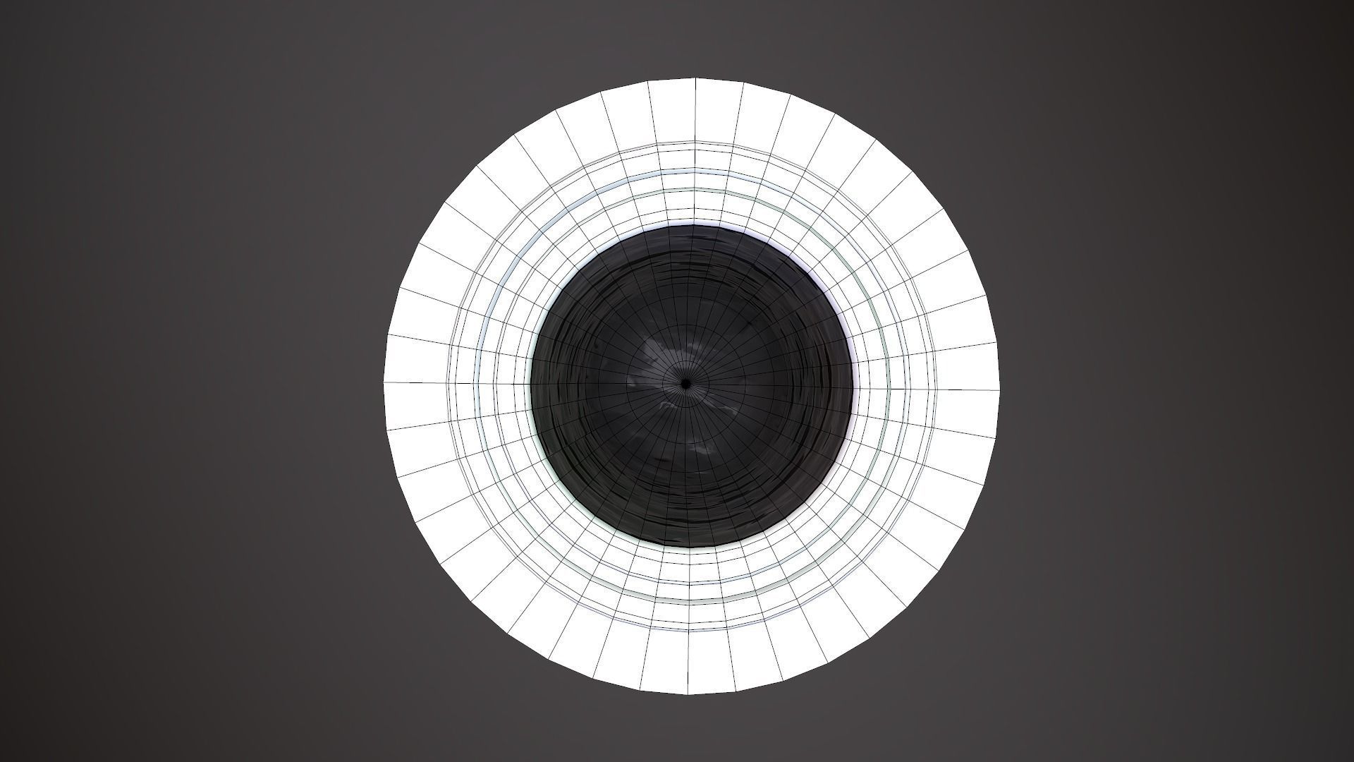 Futuristic Trash Can Medium Low-poly 3D model_6