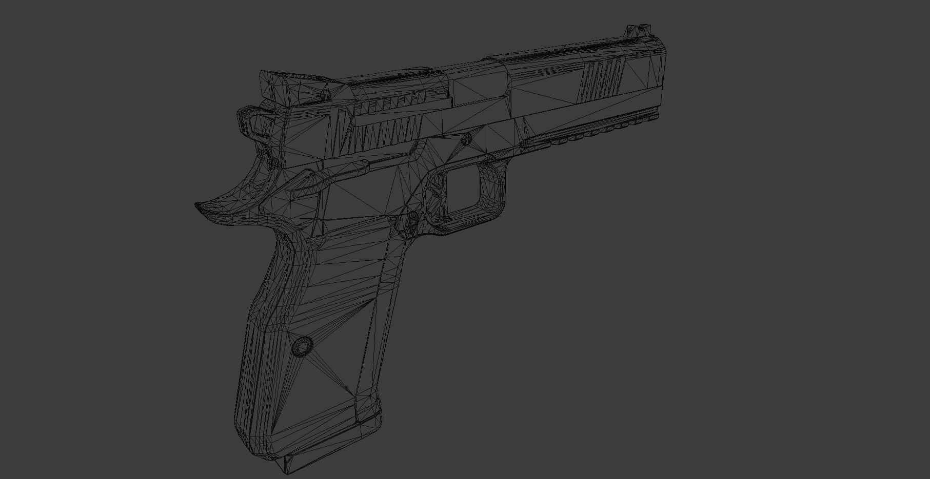 Dan Wesson DWX Low-poly 3D model_6