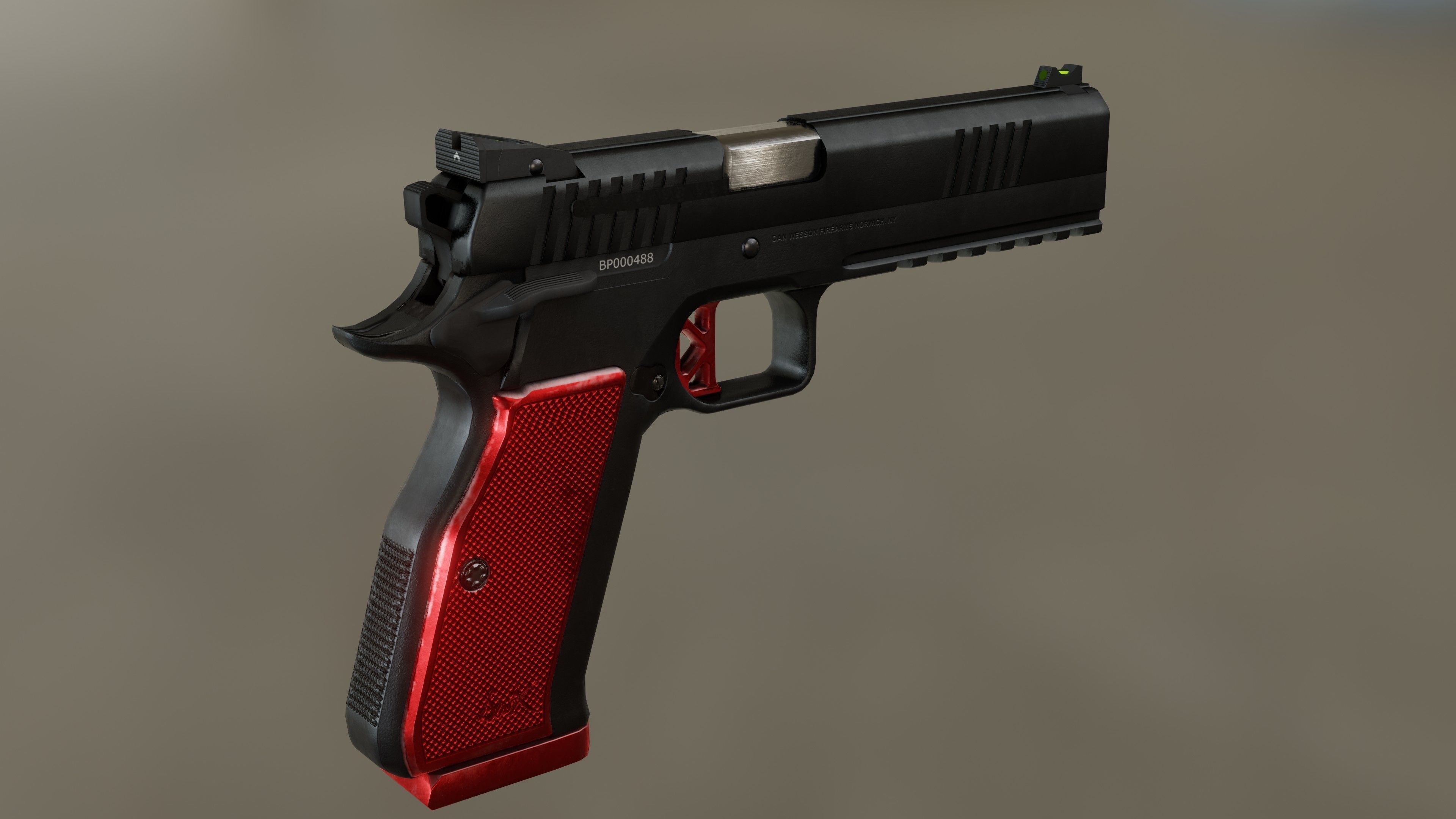 Dan Wesson DWX Low-poly 3D model_4