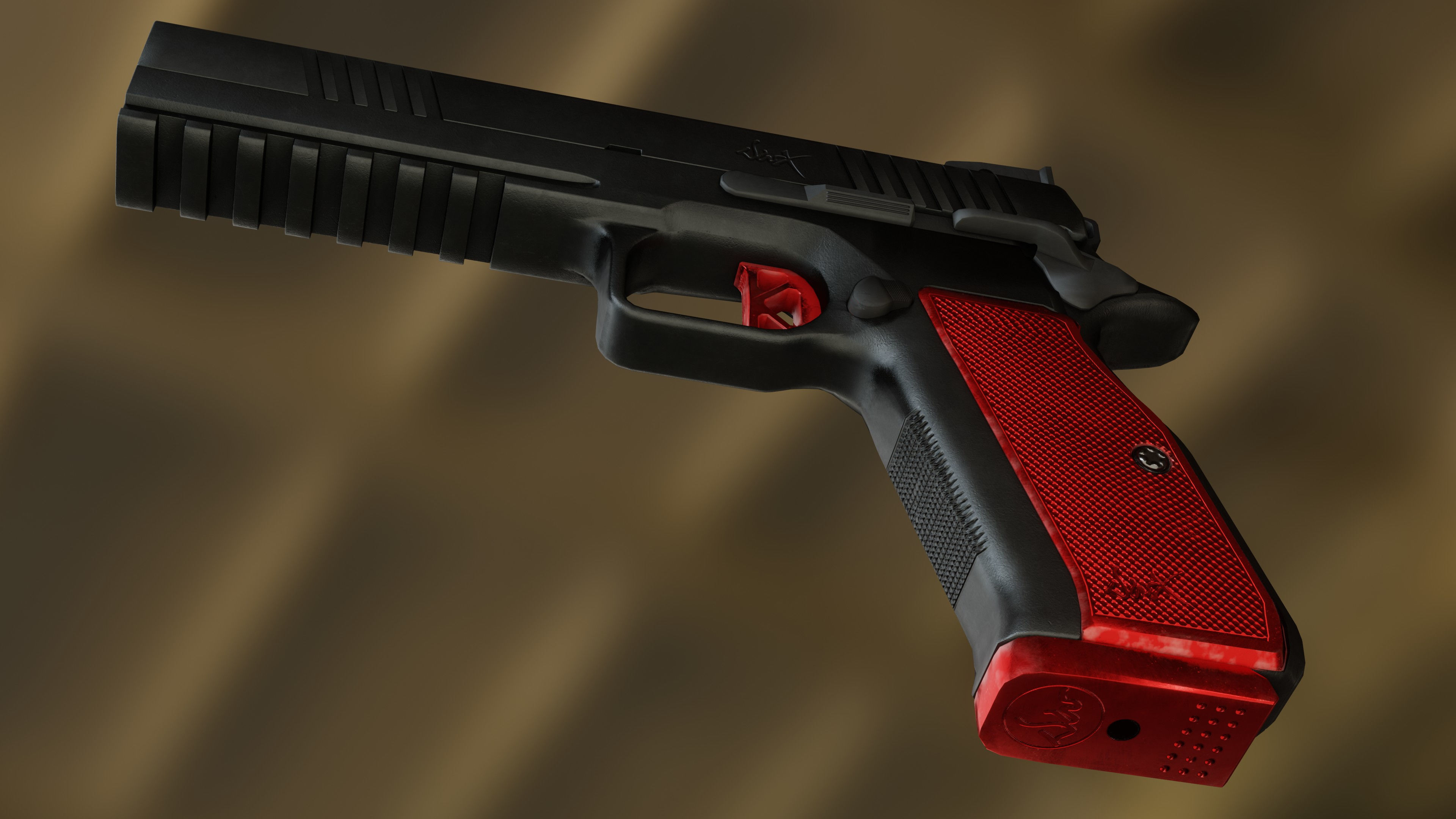 Dan Wesson DWX Low-poly 3D model_2
