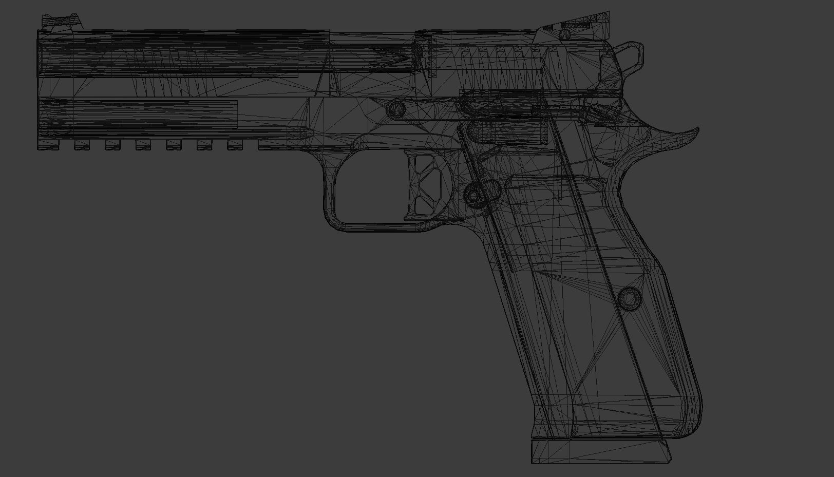 Dan Wesson DWX Low-poly 3D model_11