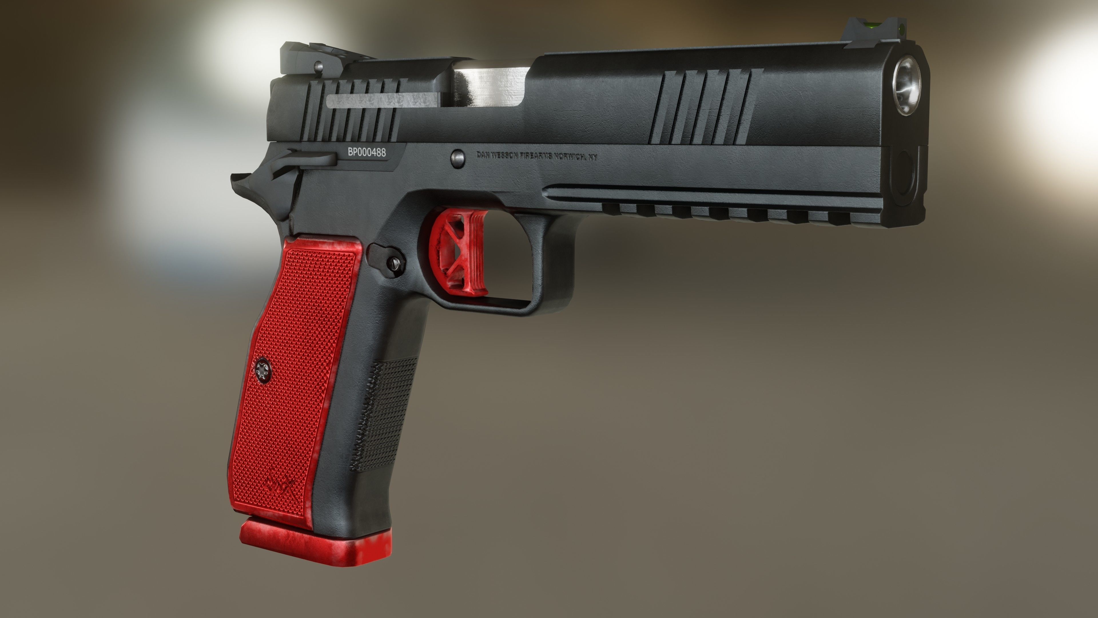 Dan Wesson DWX Low-poly 3D model_1