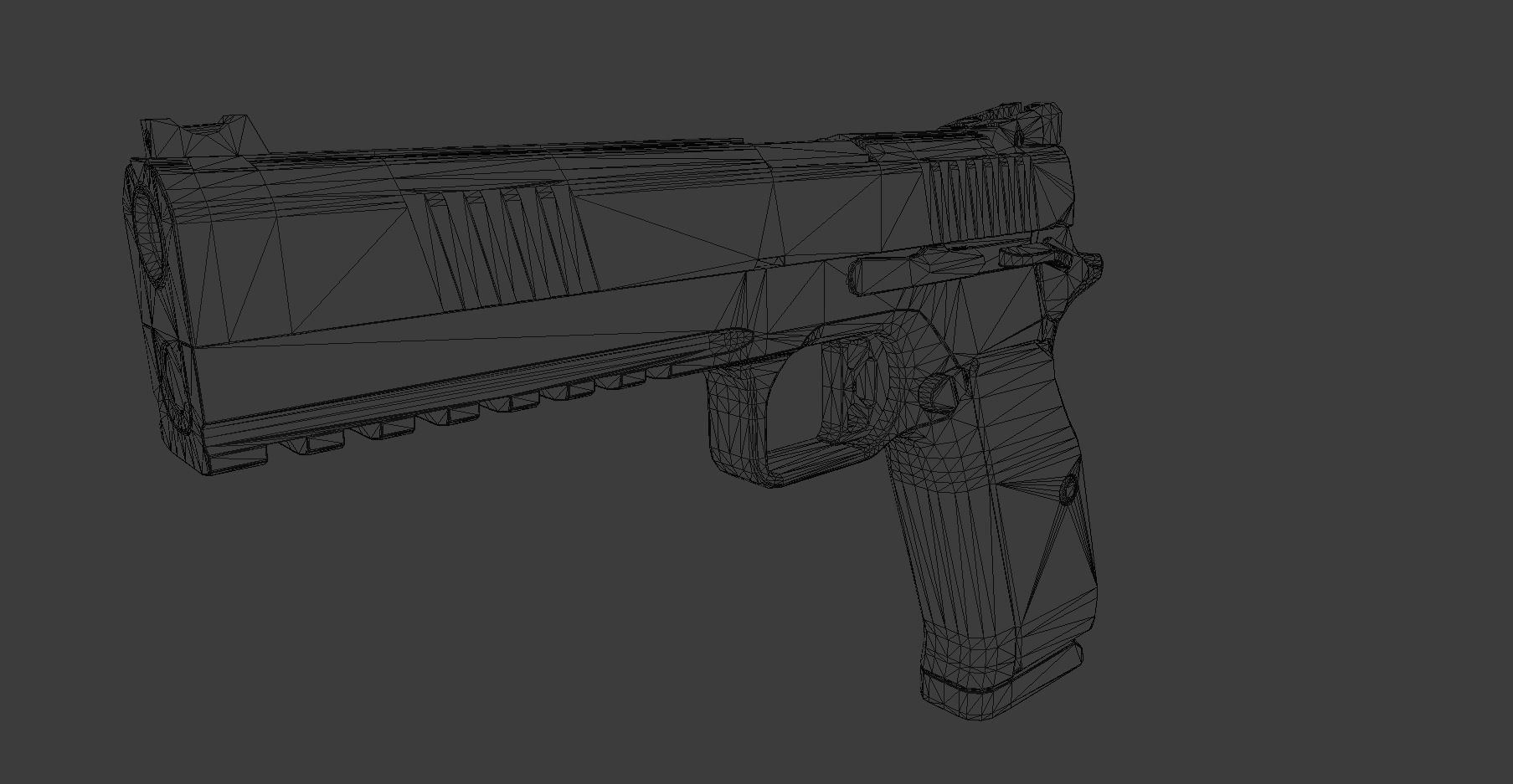 Dan Wesson DWX Low-poly 3D model_5