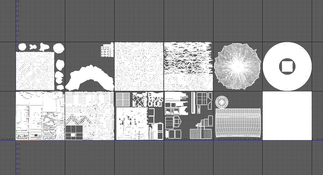 Kamehouse island with house and palm trees 3D model_18