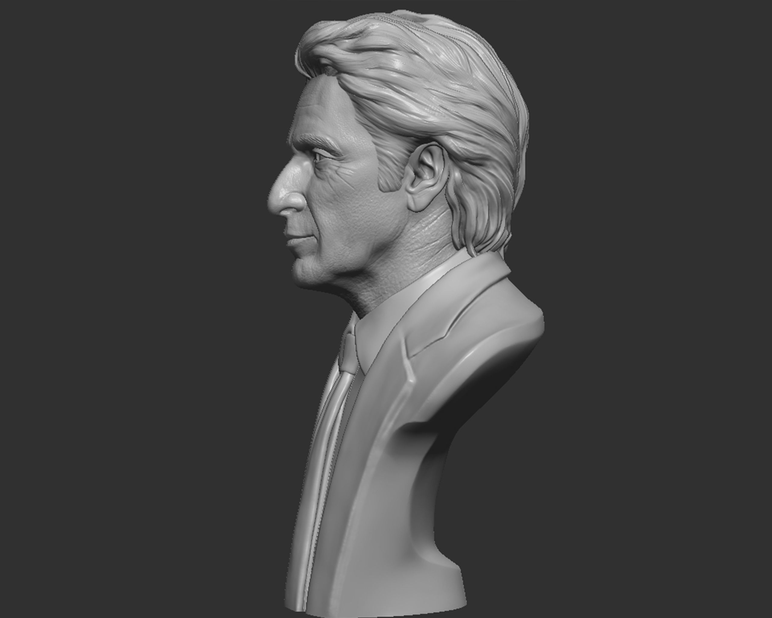  AlPacino bust sculpture 3D print model_12