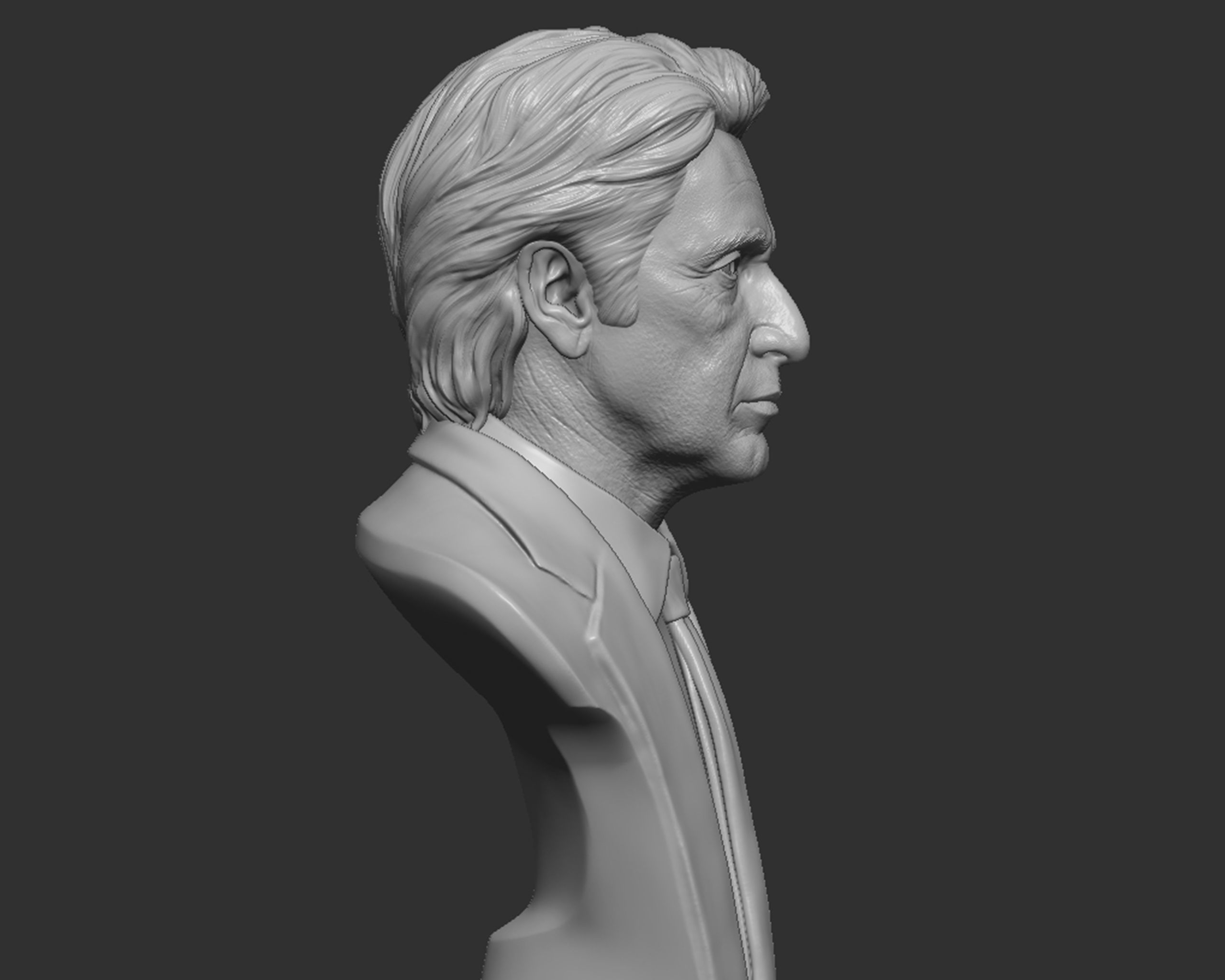  AlPacino bust sculpture 3D print model_13