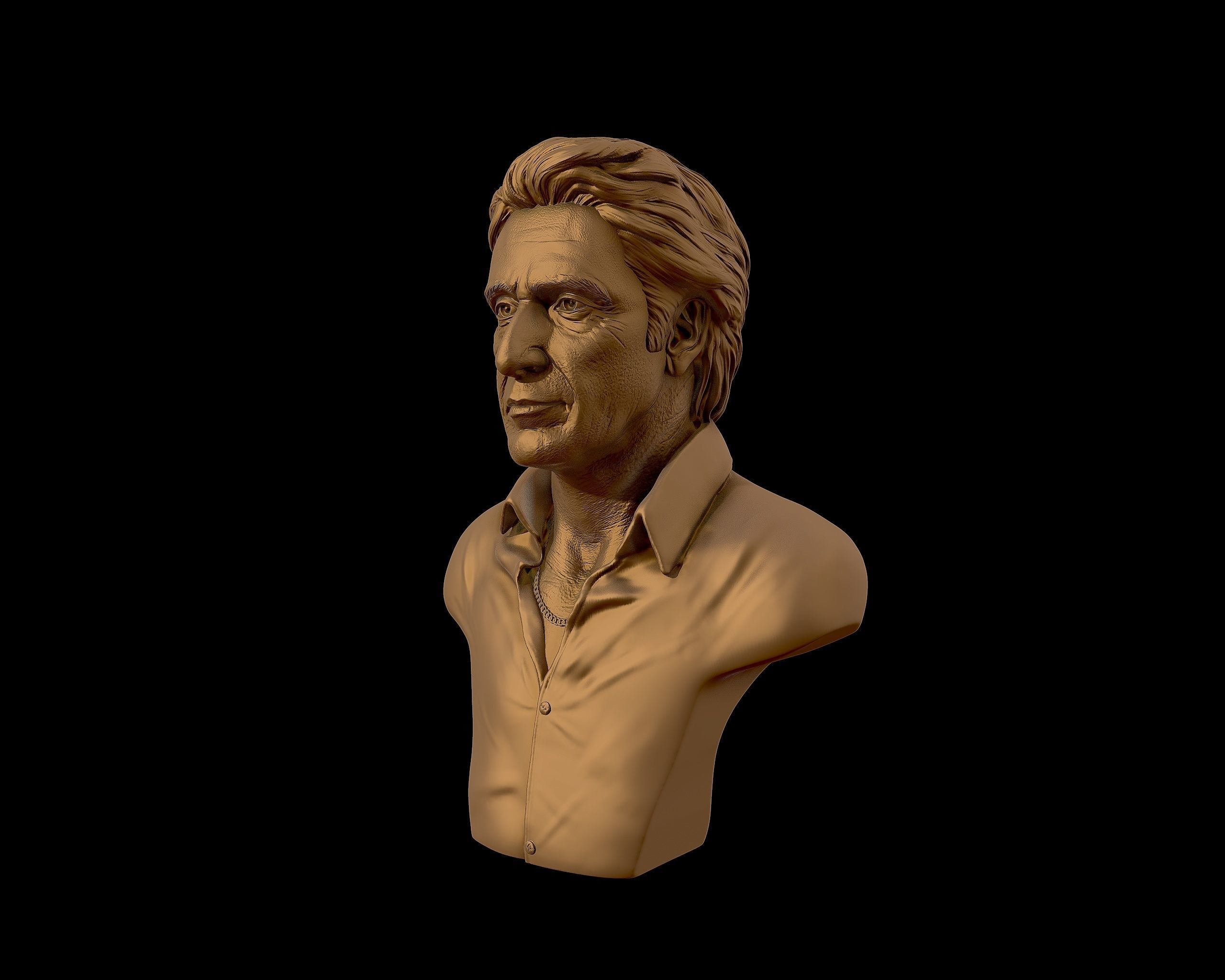  AlPacino bust sculpture 3D print model_43