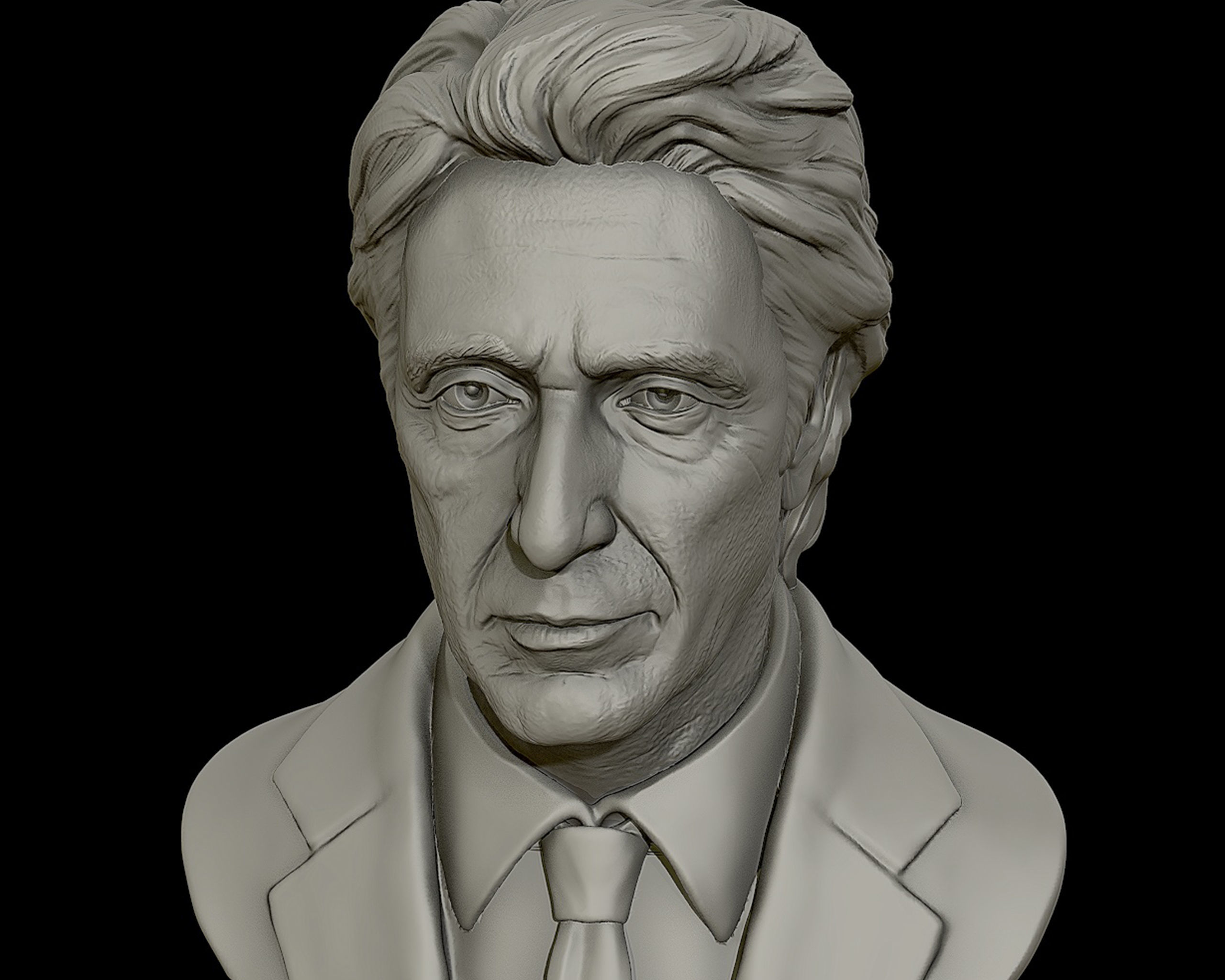  AlPacino bust sculpture 3D print model_7
