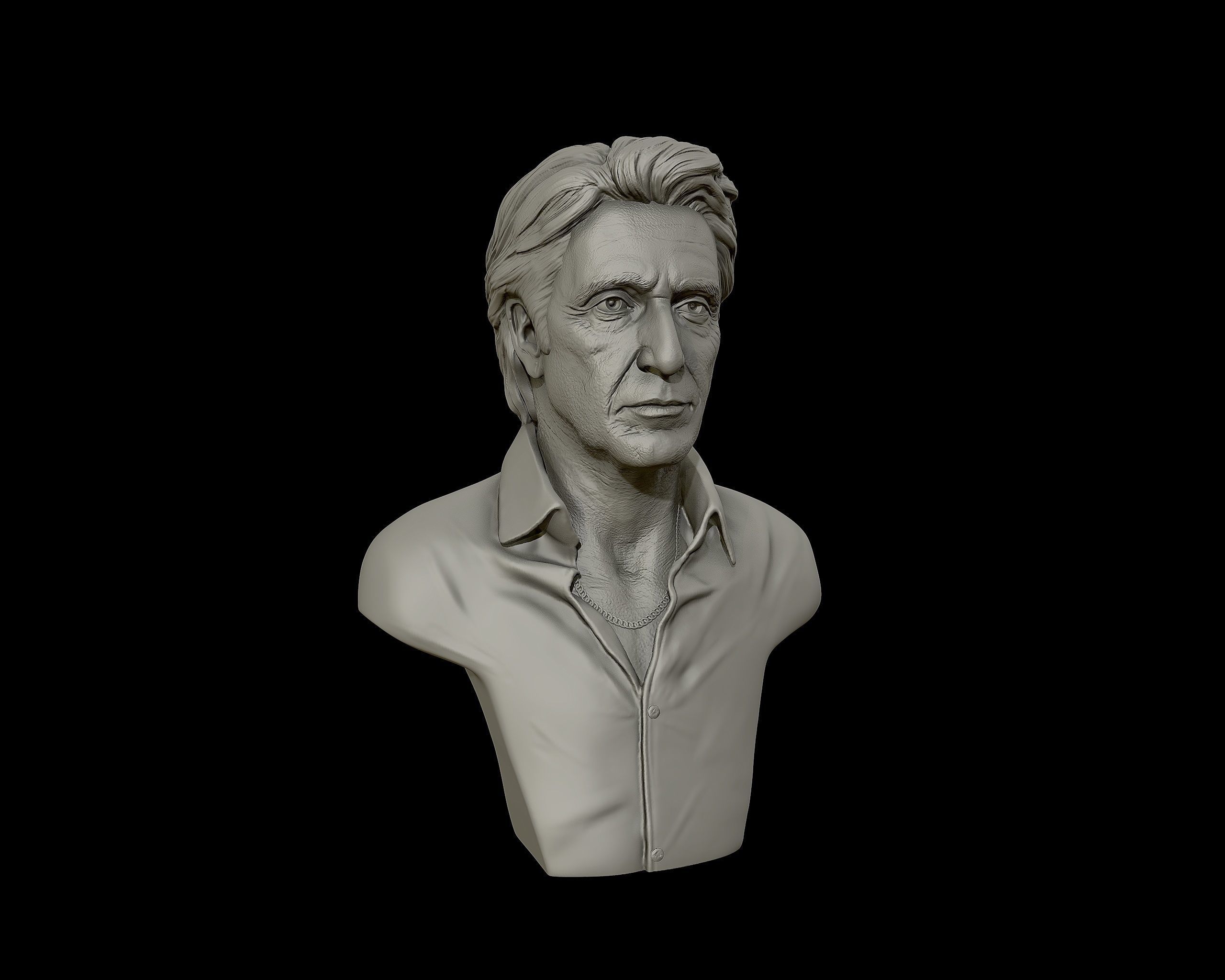  AlPacino bust sculpture 3D print model_30