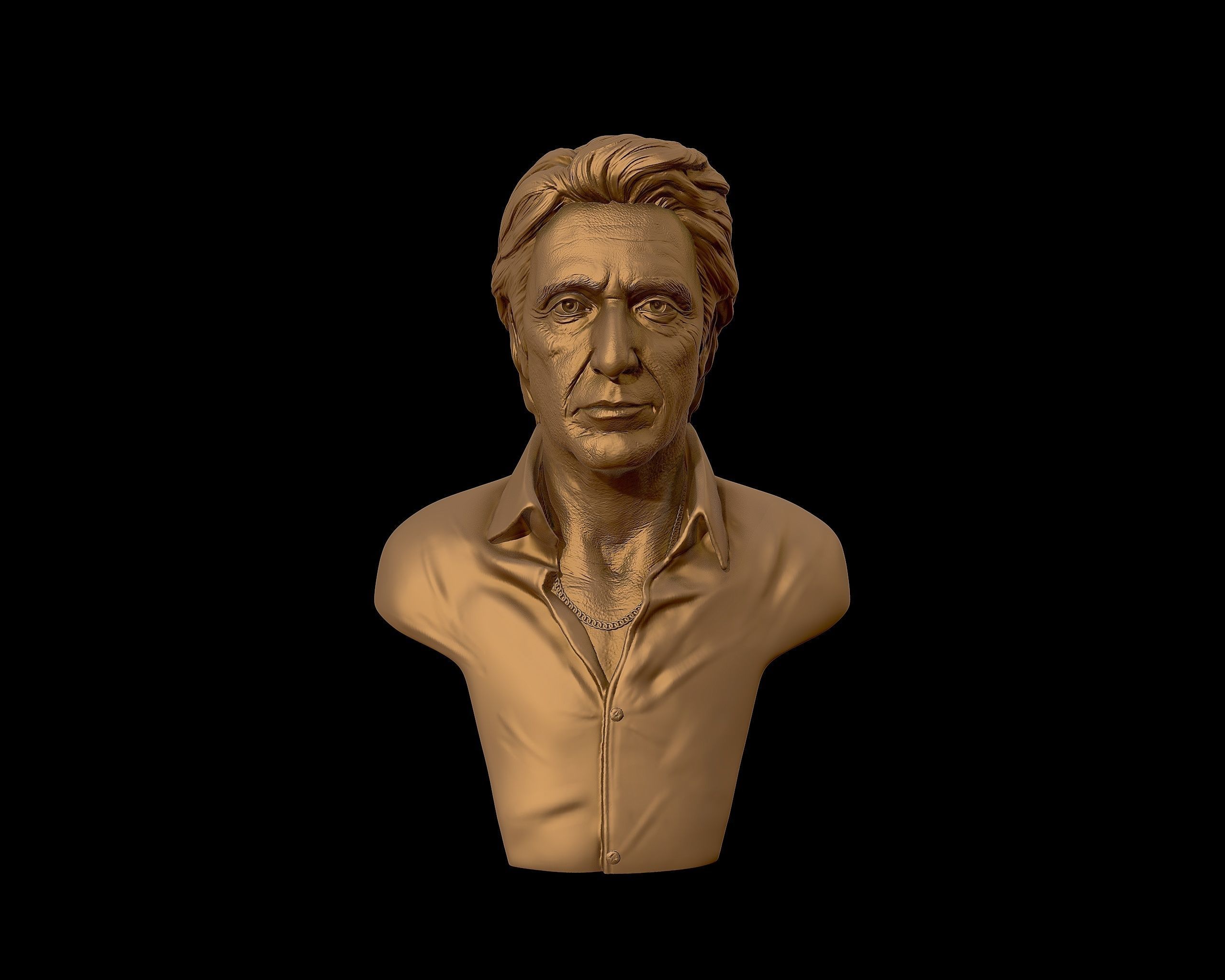  AlPacino bust sculpture 3D print model_35