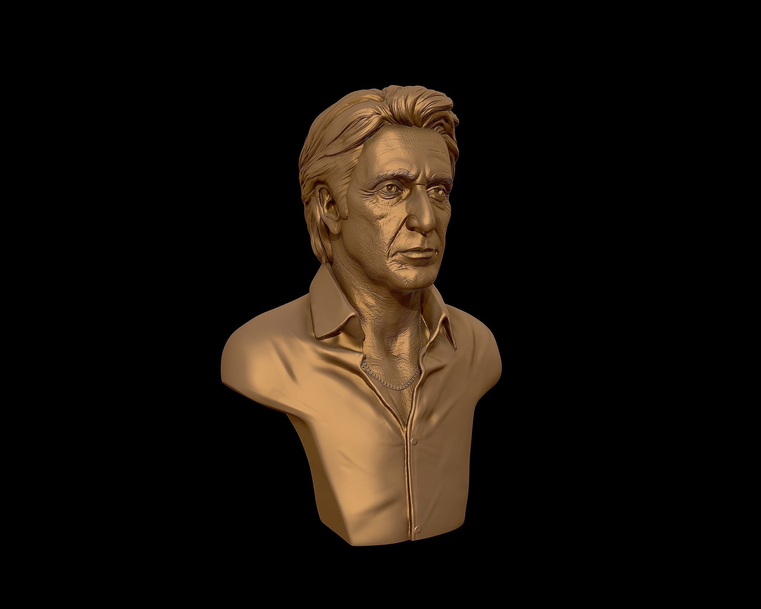  AlPacino bust sculpture 3D print model_37