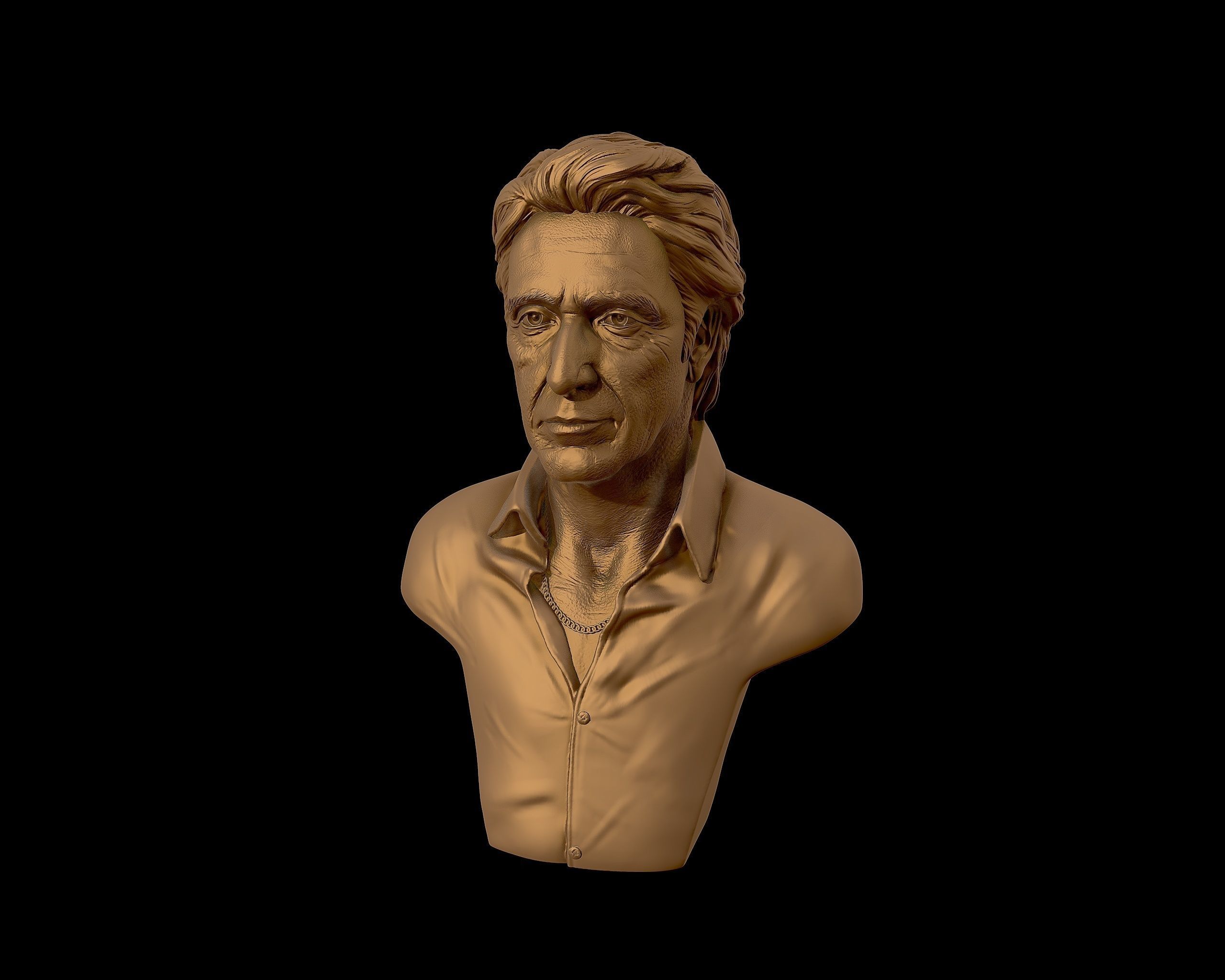  AlPacino bust sculpture 3D print model_42