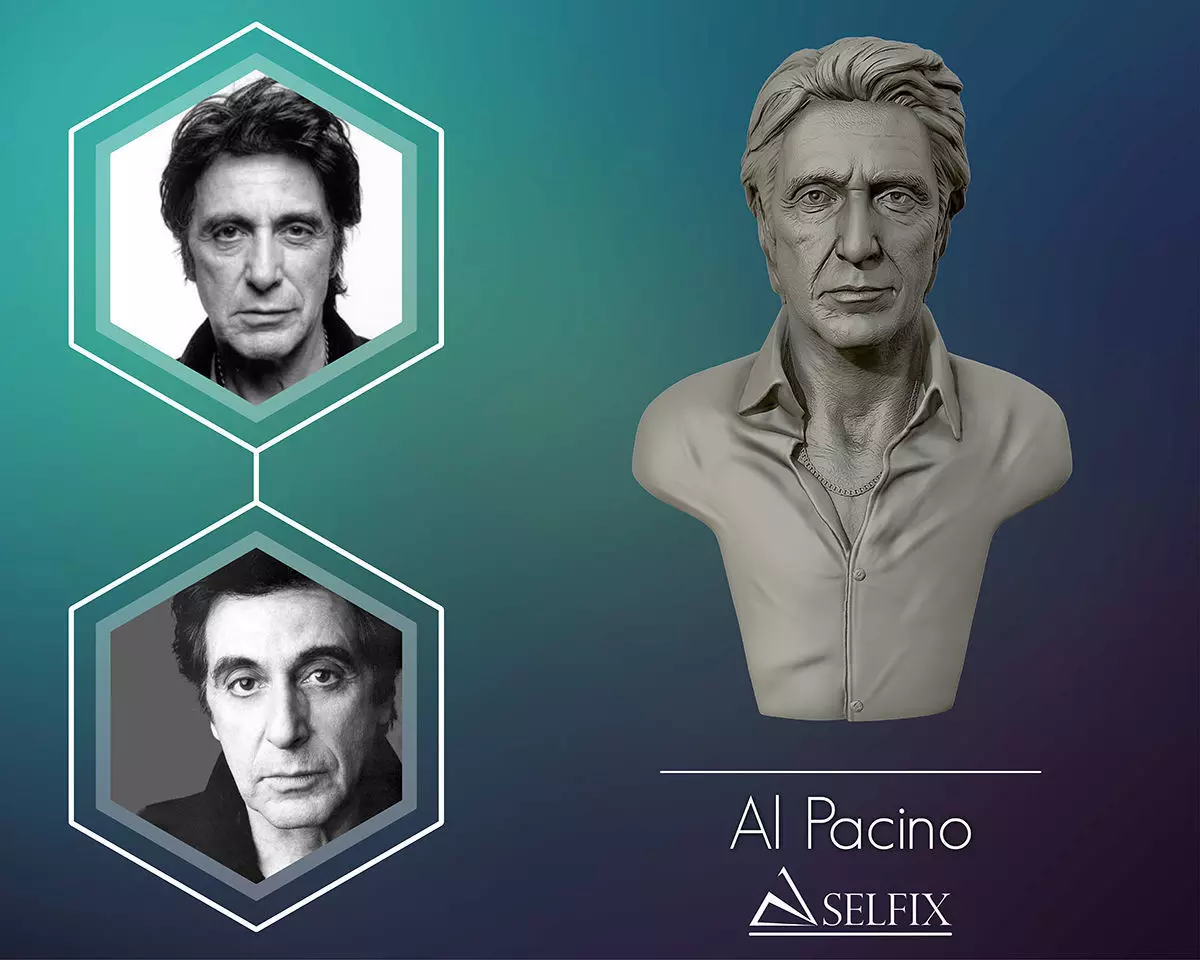  AlPacino bust sculpture 3D print model_0