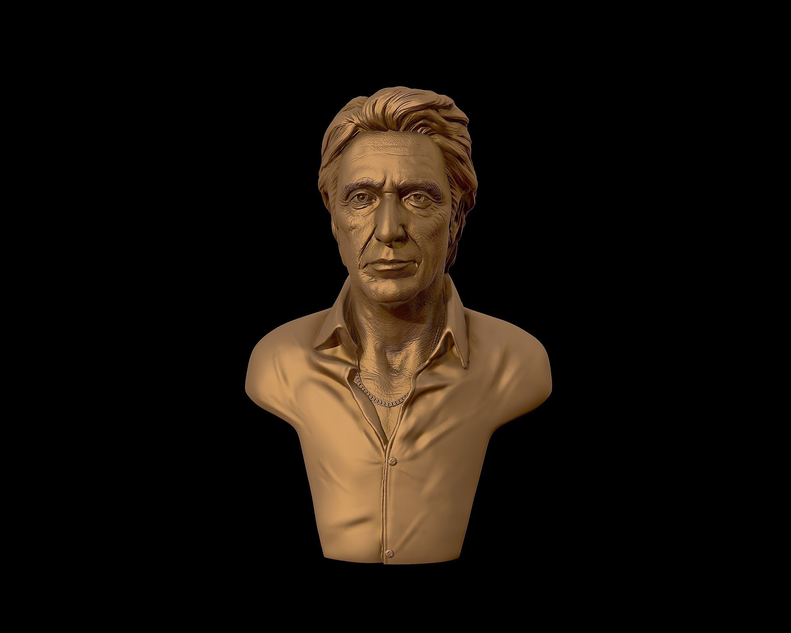  AlPacino bust sculpture 3D print model_34