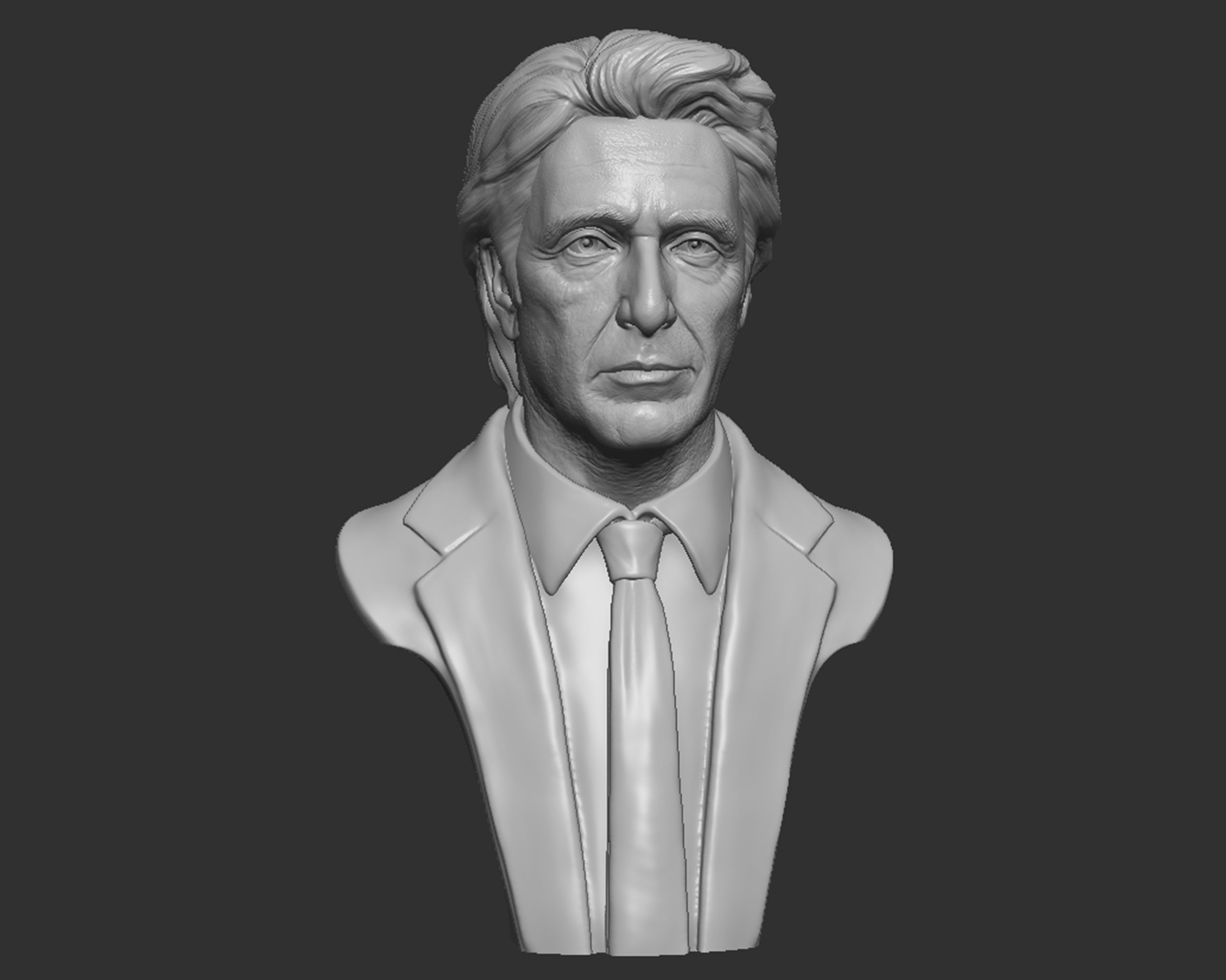  AlPacino bust sculpture 3D print model_14