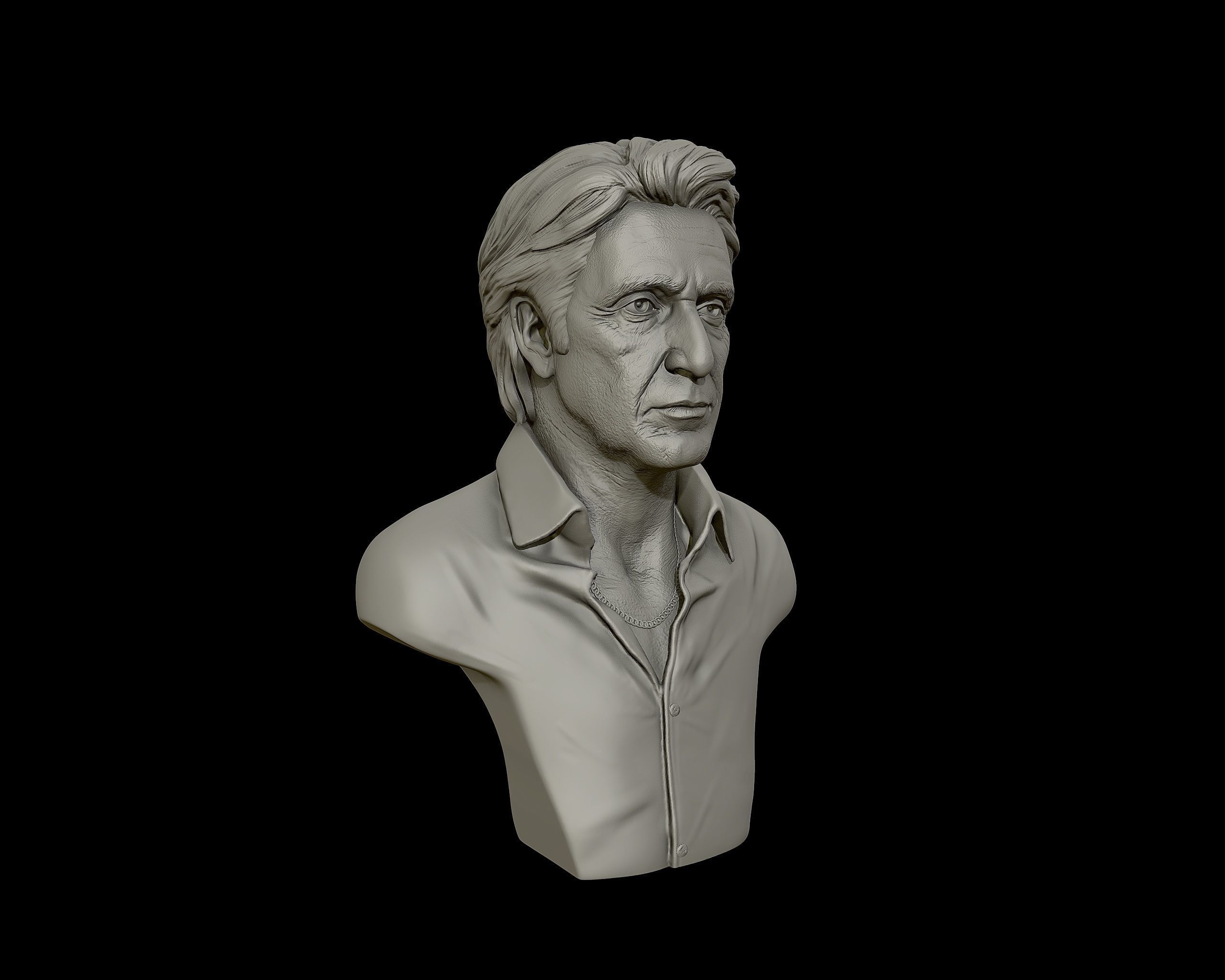  AlPacino bust sculpture 3D print model_31