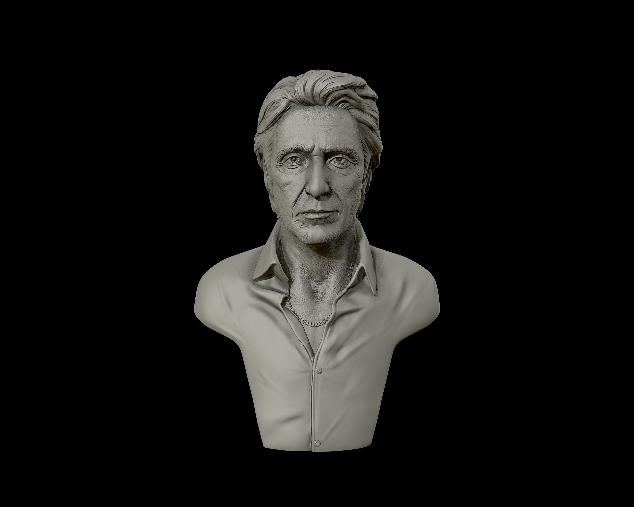  AlPacino bust sculpture 3D print model_28