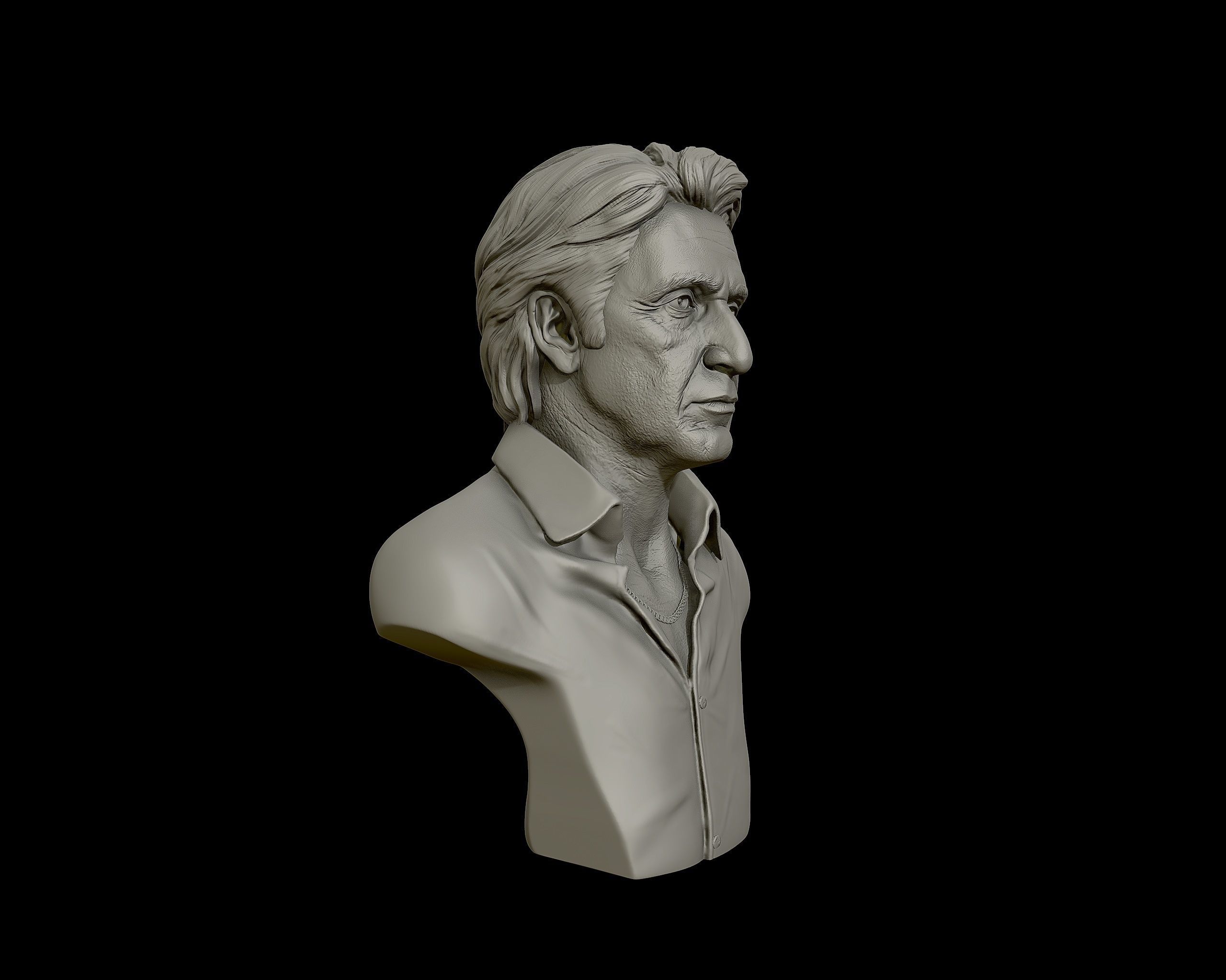  AlPacino bust sculpture 3D print model_32