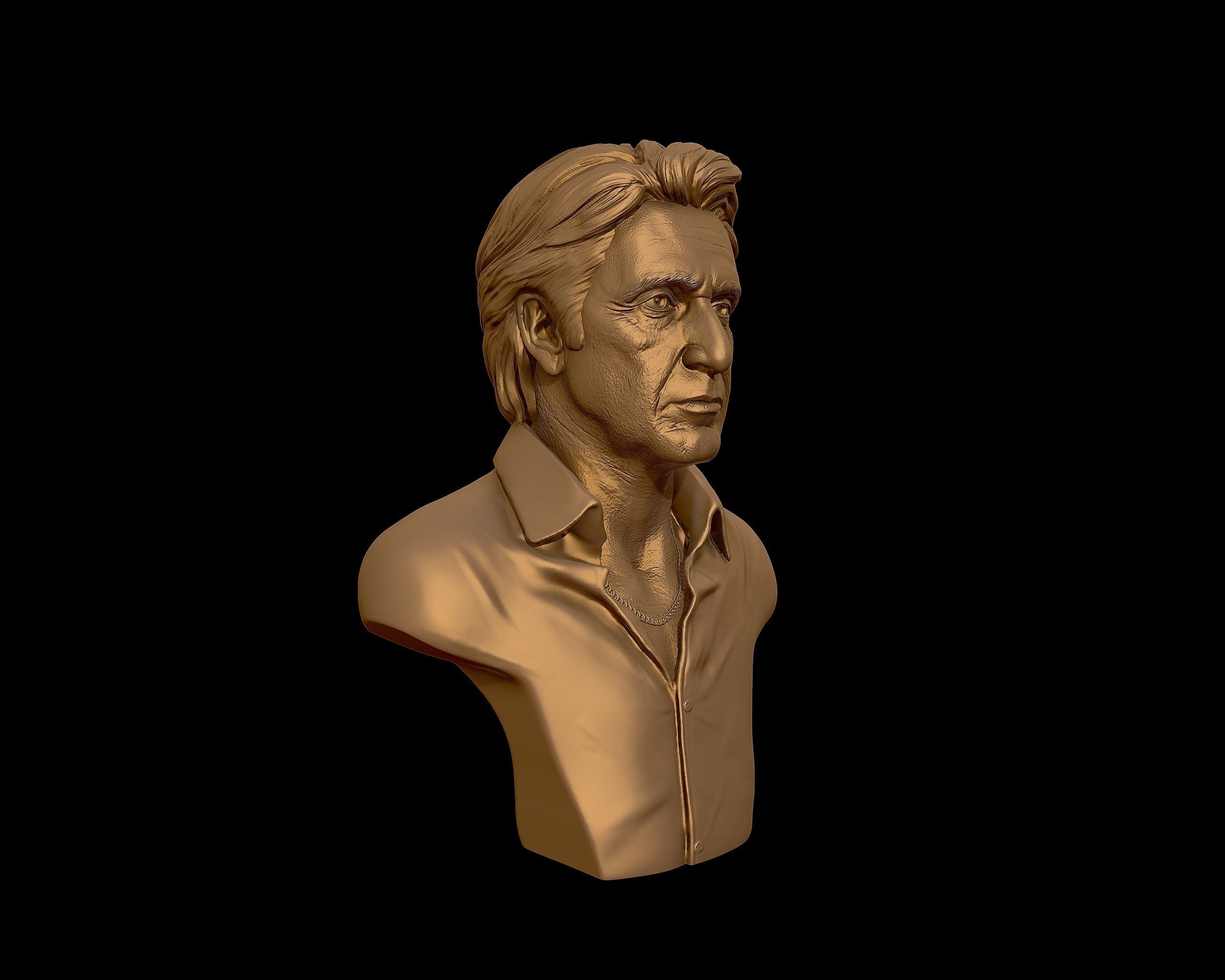  AlPacino bust sculpture 3D print model_38