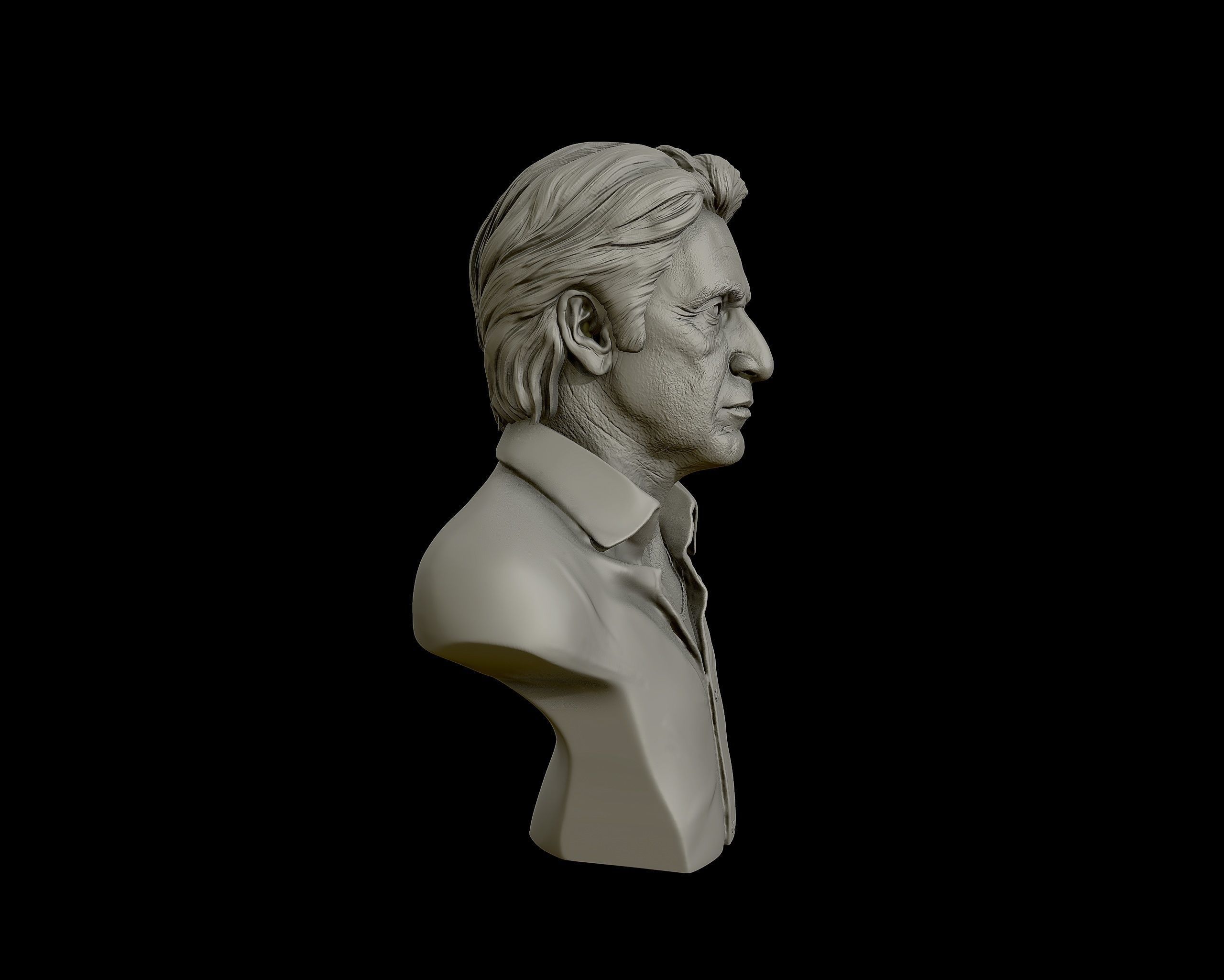  AlPacino bust sculpture 3D print model_33