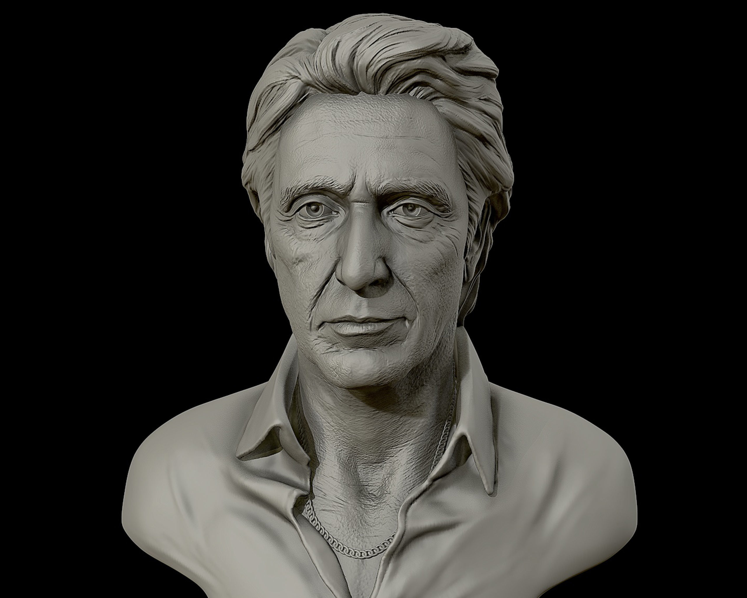  AlPacino bust sculpture 3D print model_10