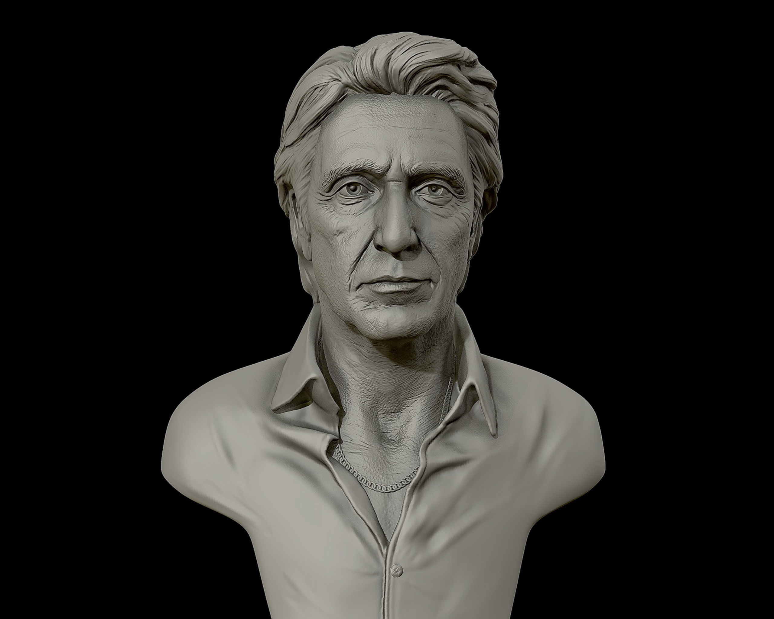  AlPacino bust sculpture 3D print model_9