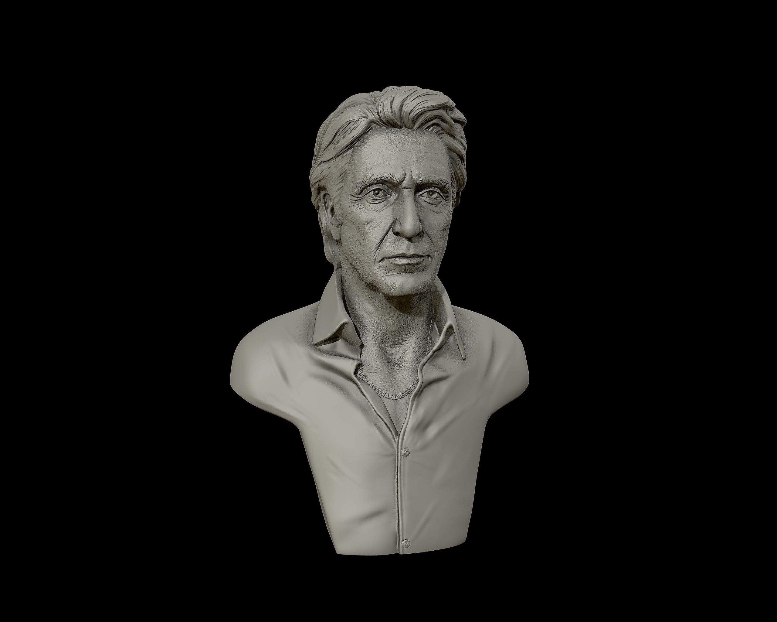  AlPacino bust sculpture 3D print model_29