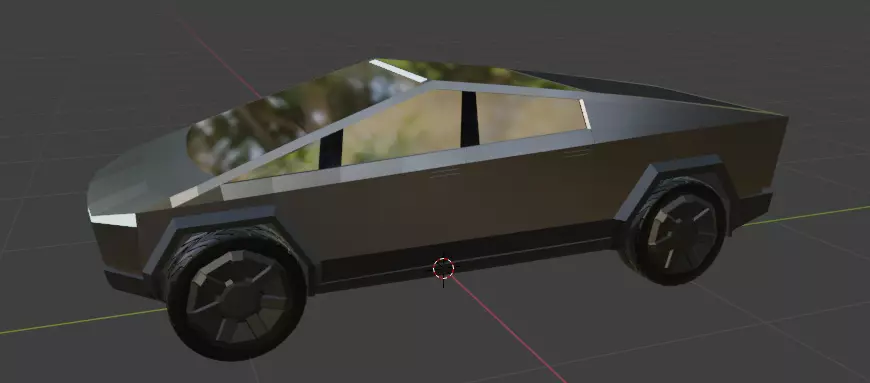Tesla Cyber truck textured Free 3D model_0