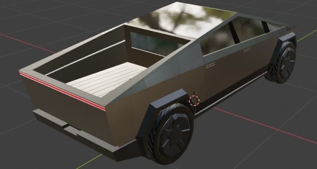 Tesla Cyber truck textured Free 3D model_2