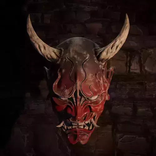 ONI Demon Mask PBR 8k High Resolution