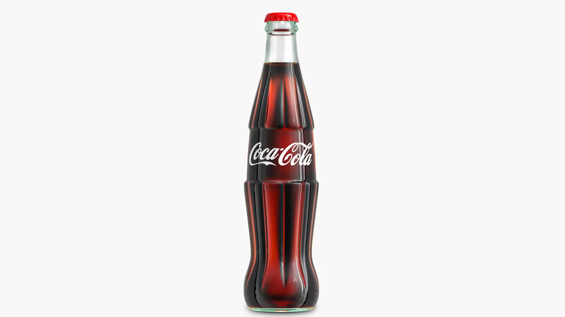 Coca Cola Bottle  Low-poly 3D model_0