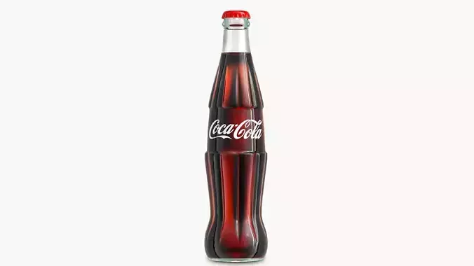 Coca Cola Bottle  Low-poly 3D model