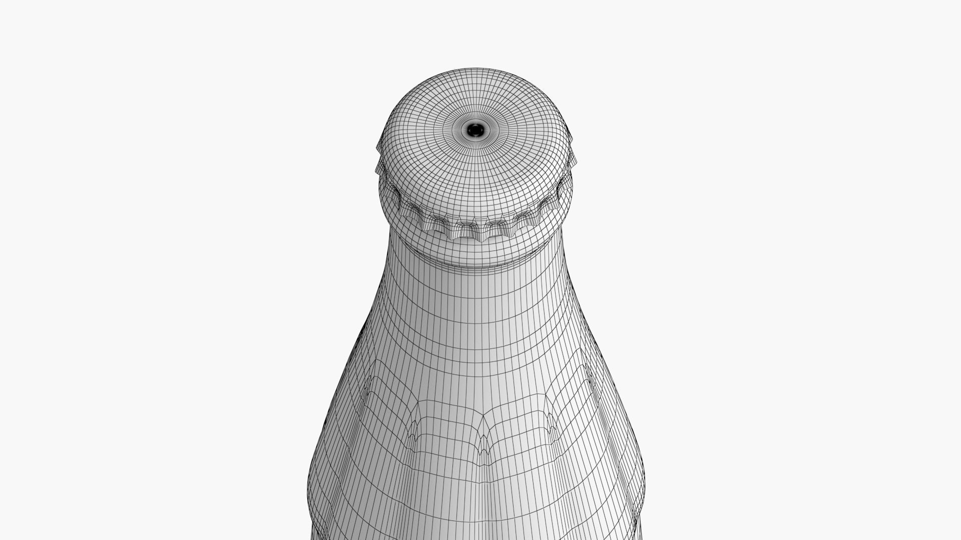 Coca Cola Bottle  Low-poly 3D model_8