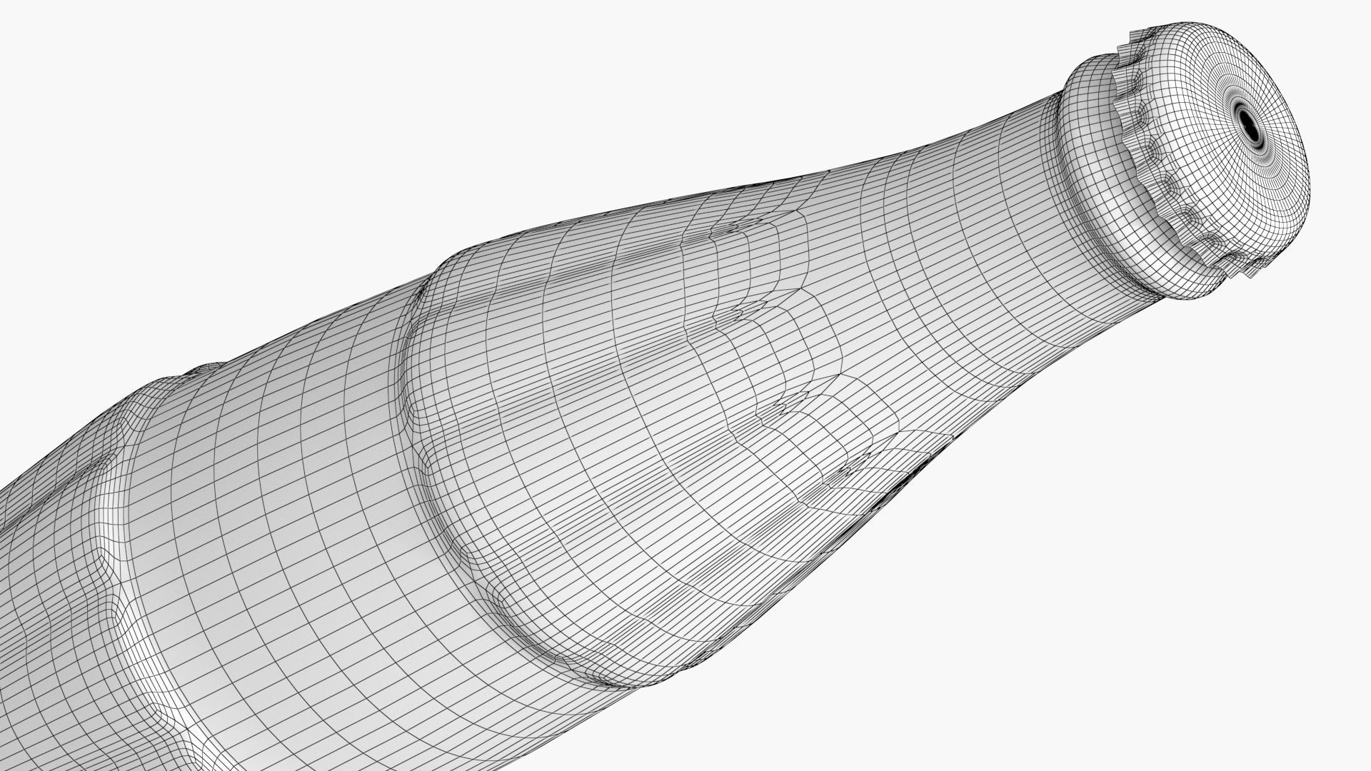 Coca Cola Bottle  Low-poly 3D model_10