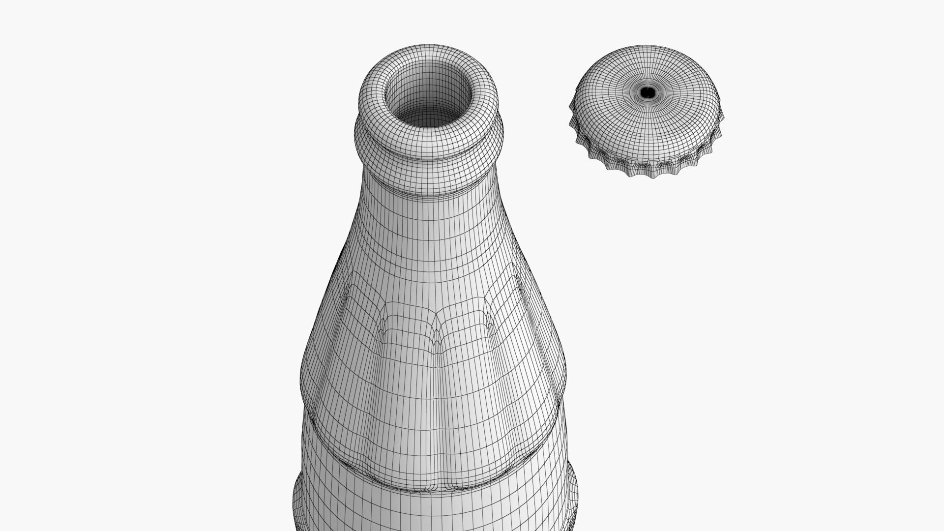 Coca Cola Bottle  Low-poly 3D model_9