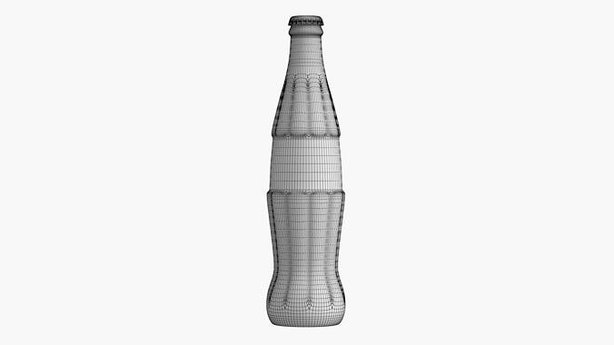 Coca Cola Bottle  Low-poly 3D model 7