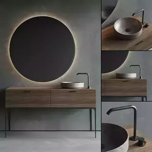 Inbani Grate 03 Vanity Unit Set 2