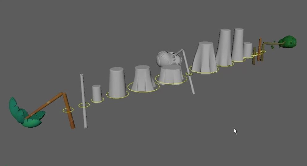 Cutted trees 3D model_3