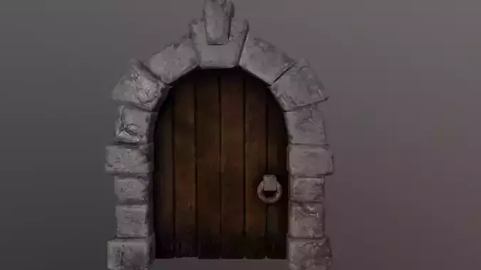 stylized door