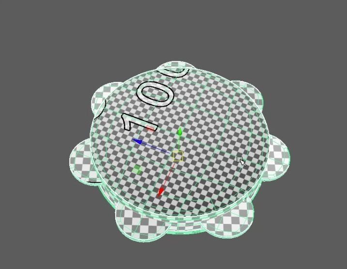 Tropical tambourine 3D model_4