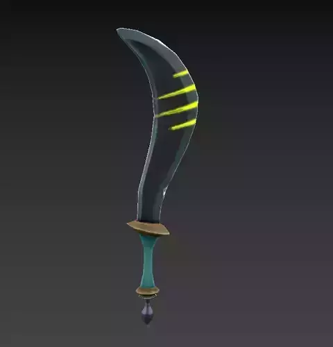 sword Low-poly 3D model
