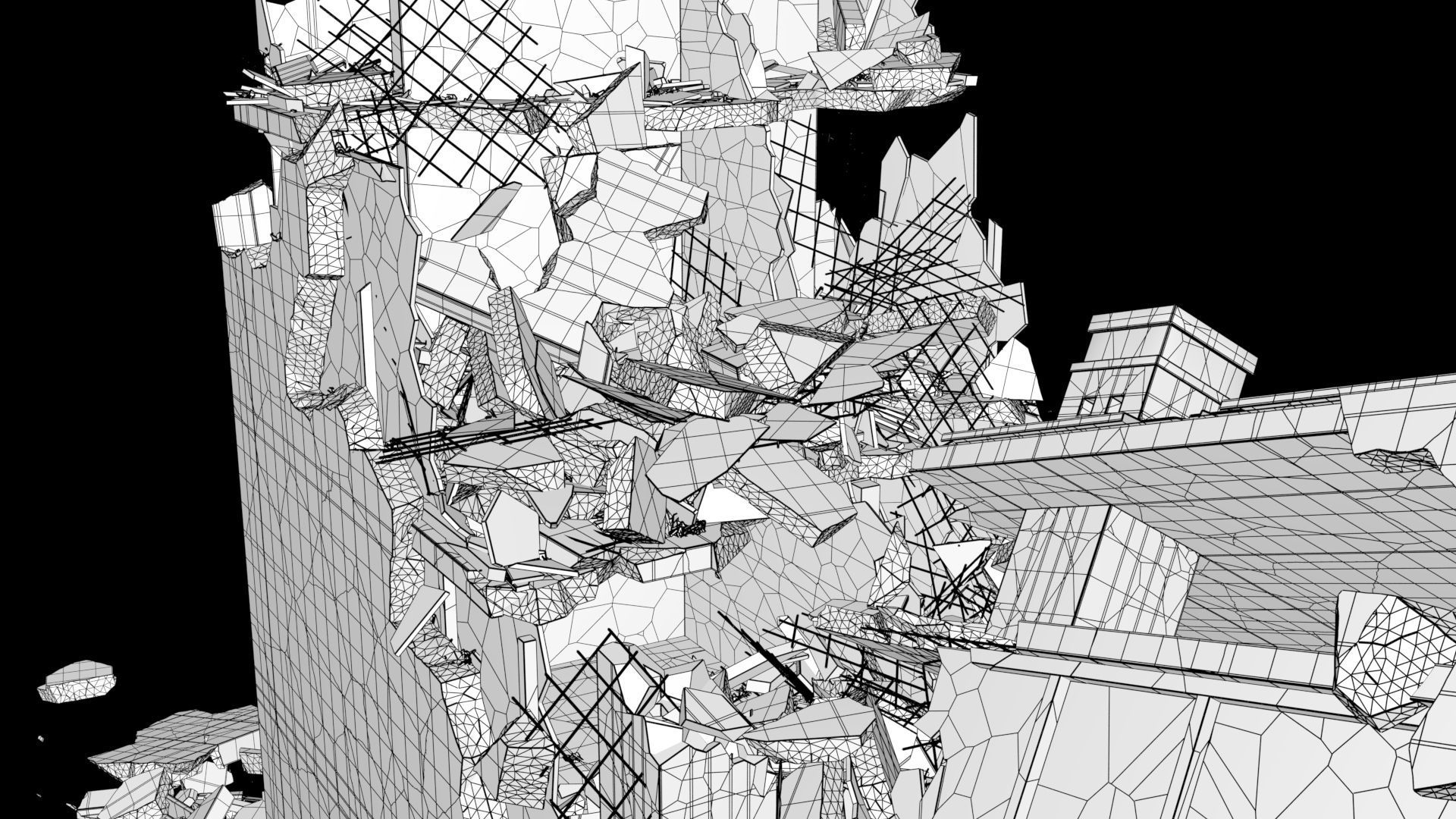 Collapsed Building 2 3D model_11