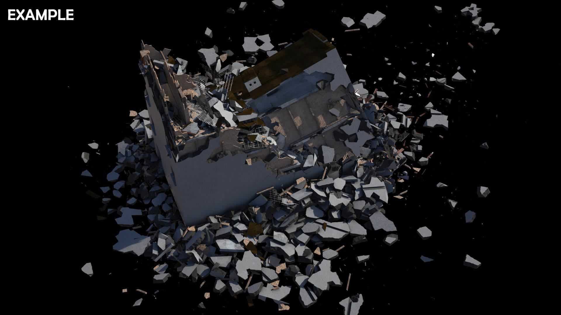 Collapsed Building 2 3D model_7
