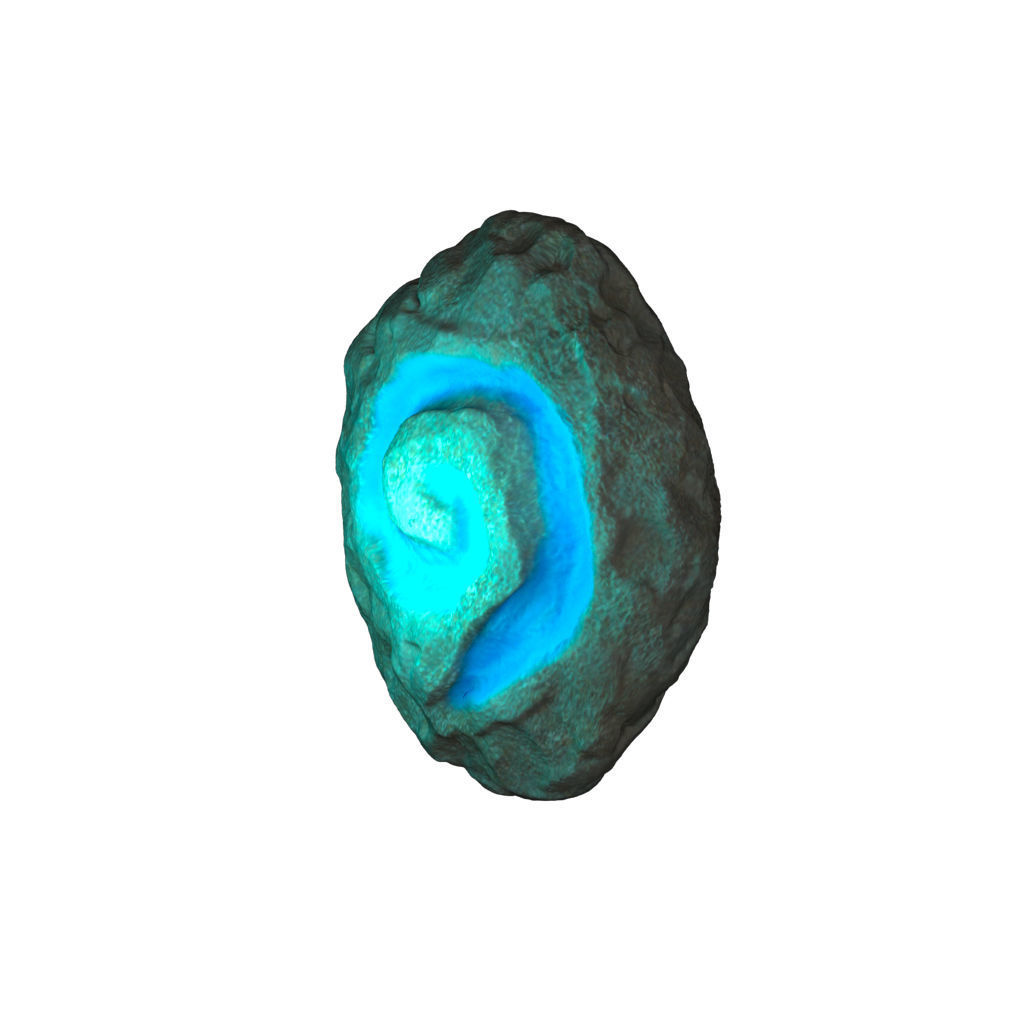 hearthstone stone with spiral 3D print model_1