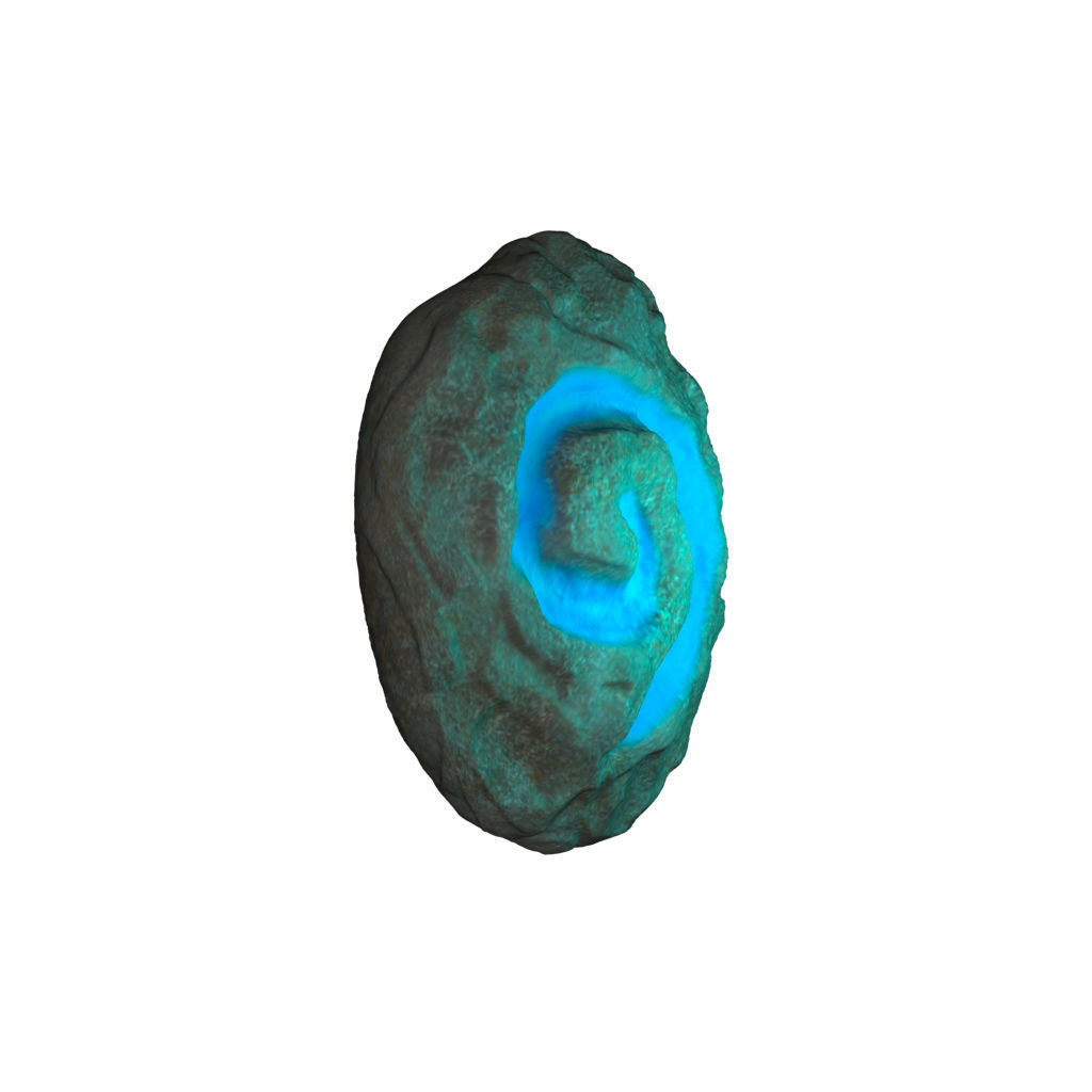hearthstone stone with spiral 3D print model_2