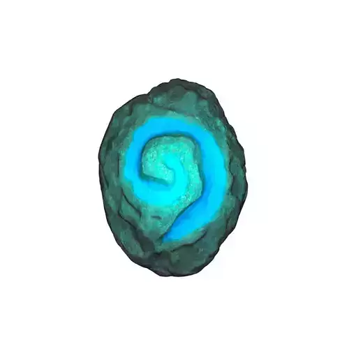 hearthstone stone with spiral 3D print model