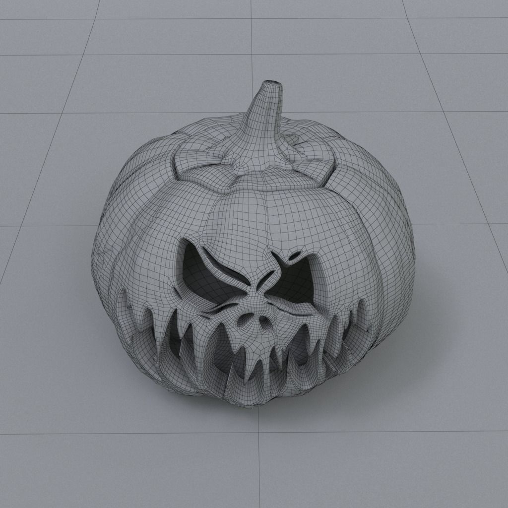 Halloween Pumpkin - Jack-O-Lantern 3D model_32