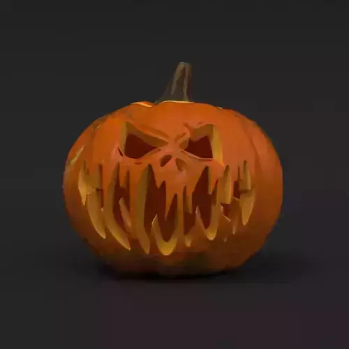 Halloween Pumpkin - Jack-O-Lantern 3D model