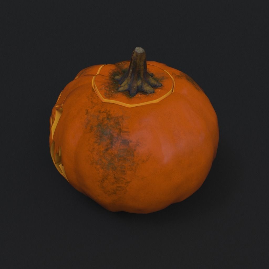 Halloween Pumpkin - Jack-O-Lantern 3D model_29